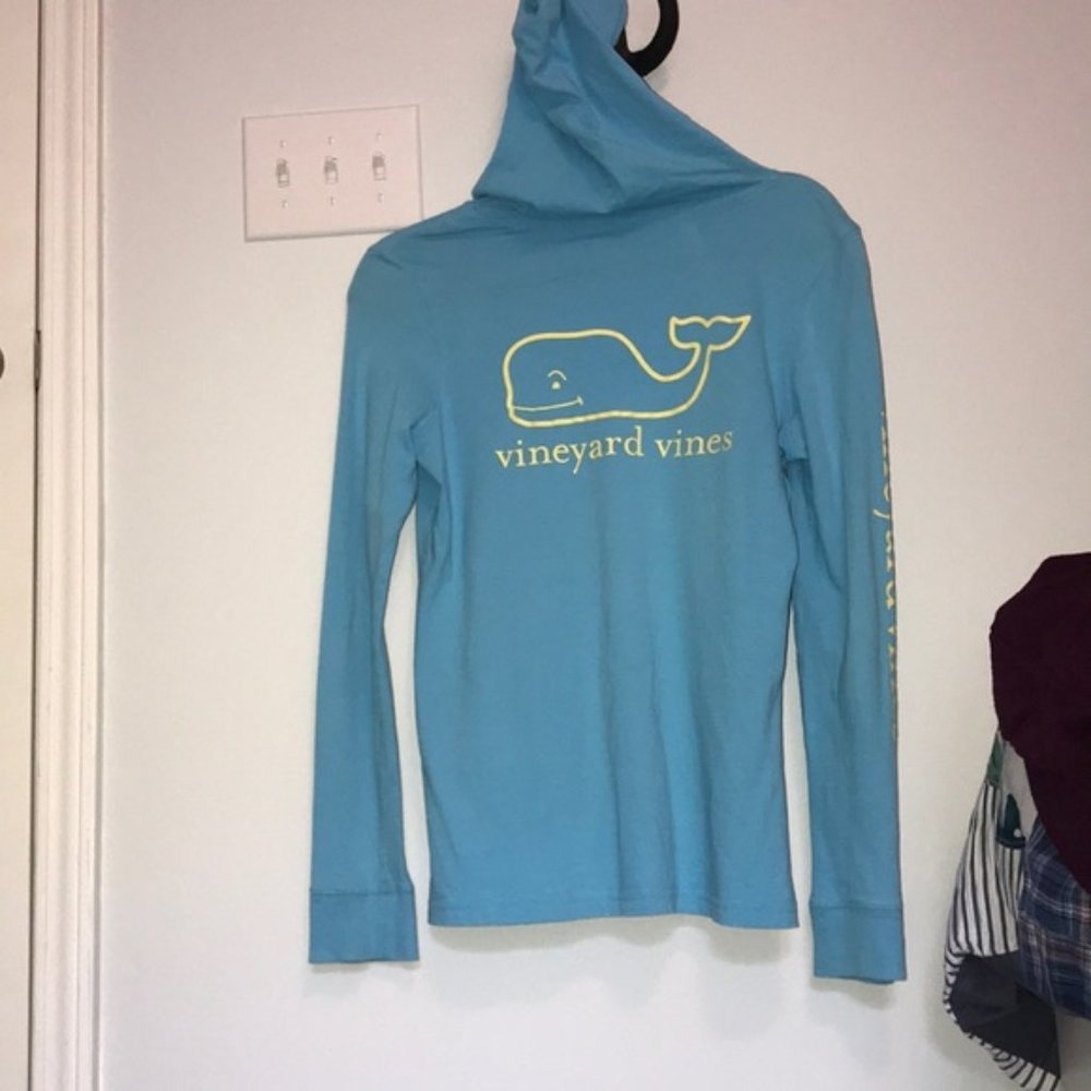 Vineyard Vines Teal Terry Hoodie- Medium